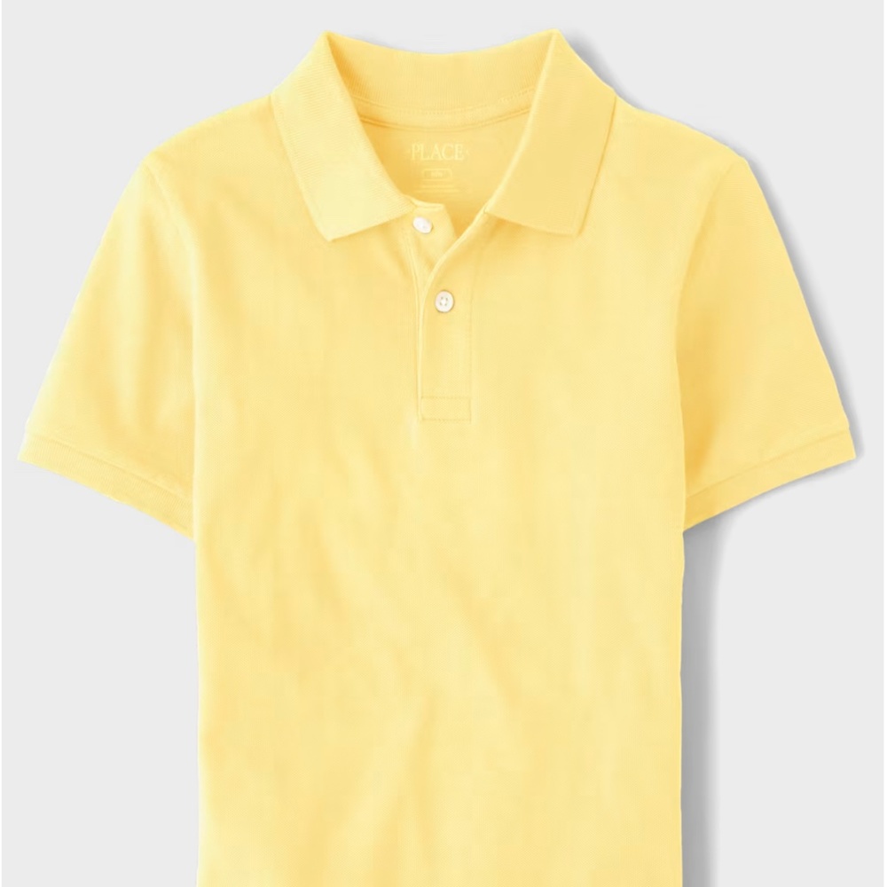 The Children’s Place | Kids Uniform Soft Pique Polo - New Yellow Small